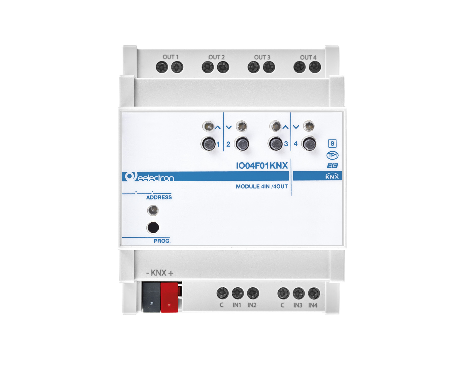 UNIVERSAL DIN MODULE 4 IN / 4 OUT PLUS