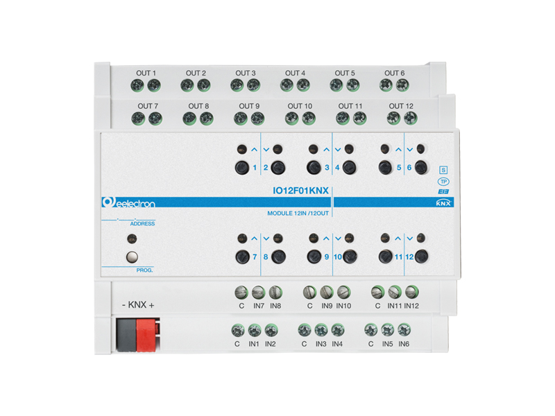 UNIVERSAL DIN MODULE 12 IN / 12 OUT PLUS